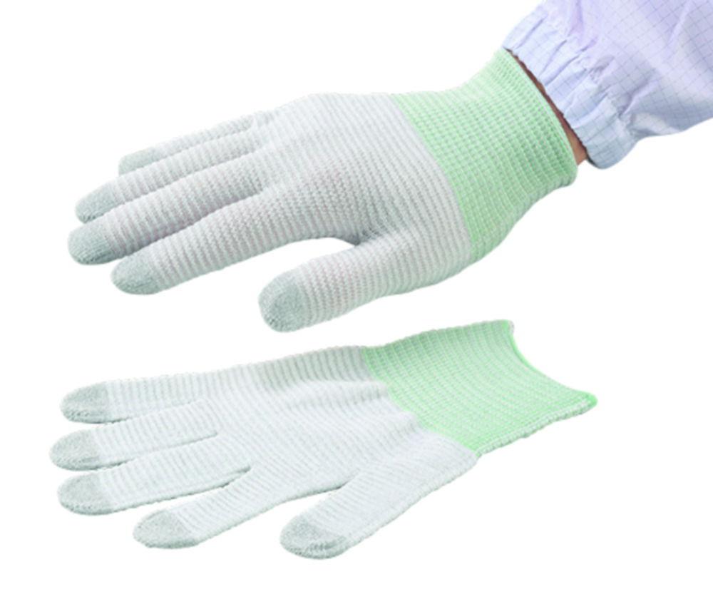 As One ASPURE Conductive Gloves, size M nylon, pack of 10 pairs

