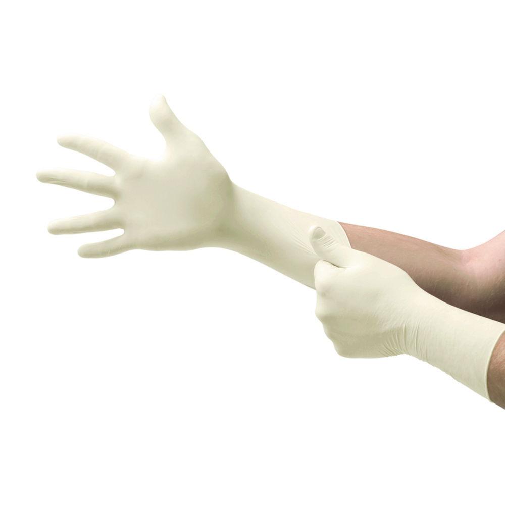 Ansell Touch N Tuff Size 8 Neoprene Glove, Powderfree, 305 mm, Beige, Pack of 20x10 Pairs

