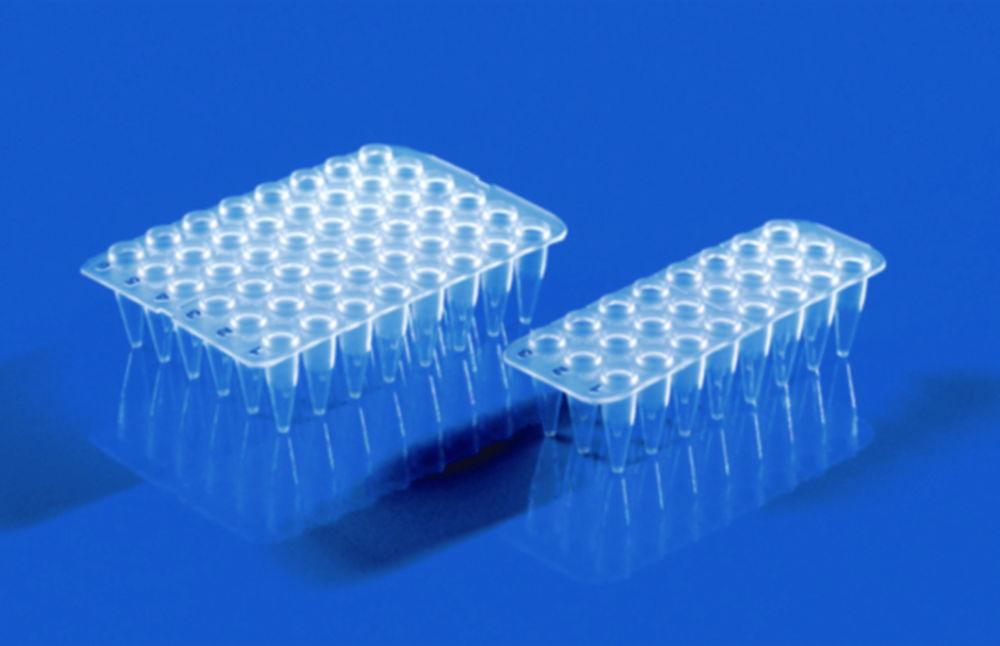 BRAND PCR Plates 48-Well 0.2 mL PP Thin-Walled Flexible Transparent Without Frameworks High Wells (Pack of 20)

