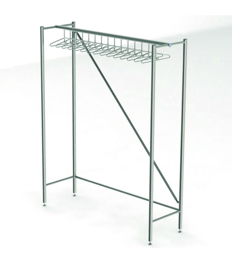 Cleanroom- wardrobe 1000 x 500 x 2000 mm, 9 coat hangers, STGAVK-100-50-HIG