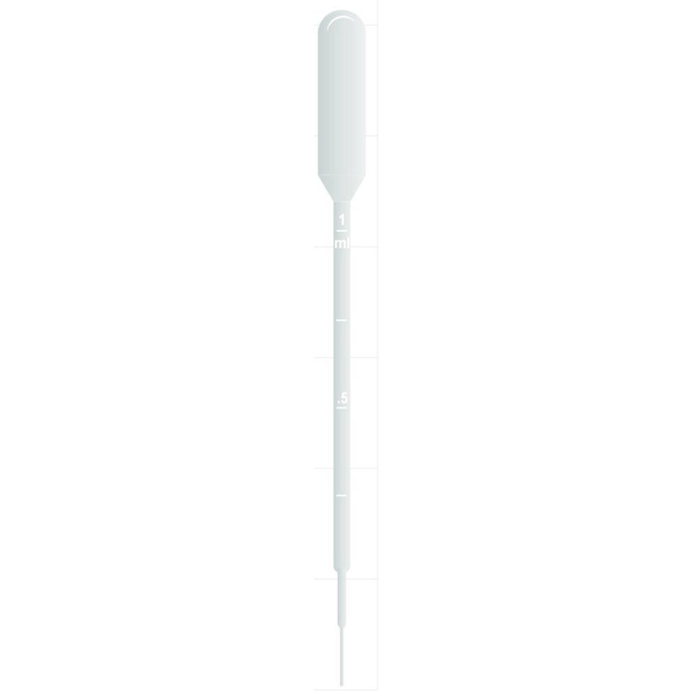 Thermo Samco Transfer Pipets 5.8 mL Non-Sterile Graduated to 1 mL No Label, Pack of 500