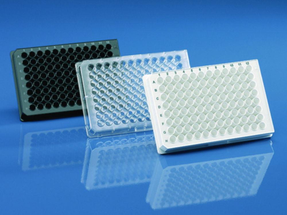 BRAND Microplates PureGrade 384-Well PS Transparent Standard F-Bottom Non-Sterile Without Lid (Pack of 50)

