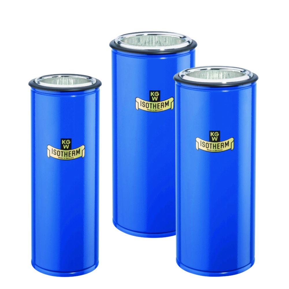 KGW Schieder Dewar Flask 2100ml Cylindrical Blue Powder-Coated Aluminium 500×77mm