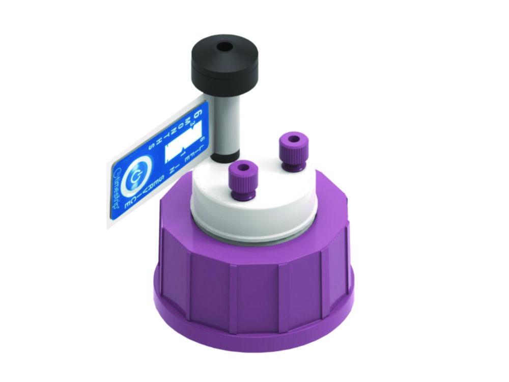 Eluent SafetyCap (GL45) with AirValve and 2x Standard ports