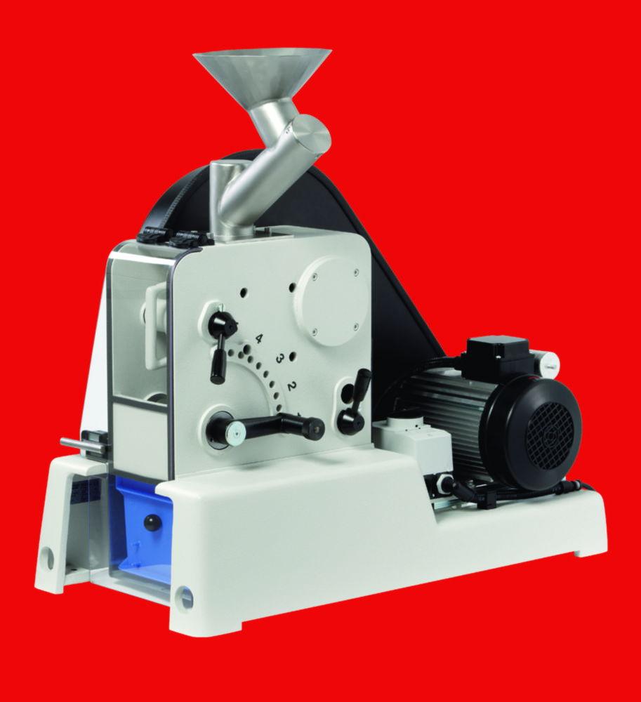 Fritsch Jaw Crushers 'Pulverisette 1', Jaw Width: 100x100 mm with Crushing Jaws and Support Wall Made of Hardened Tool Steel