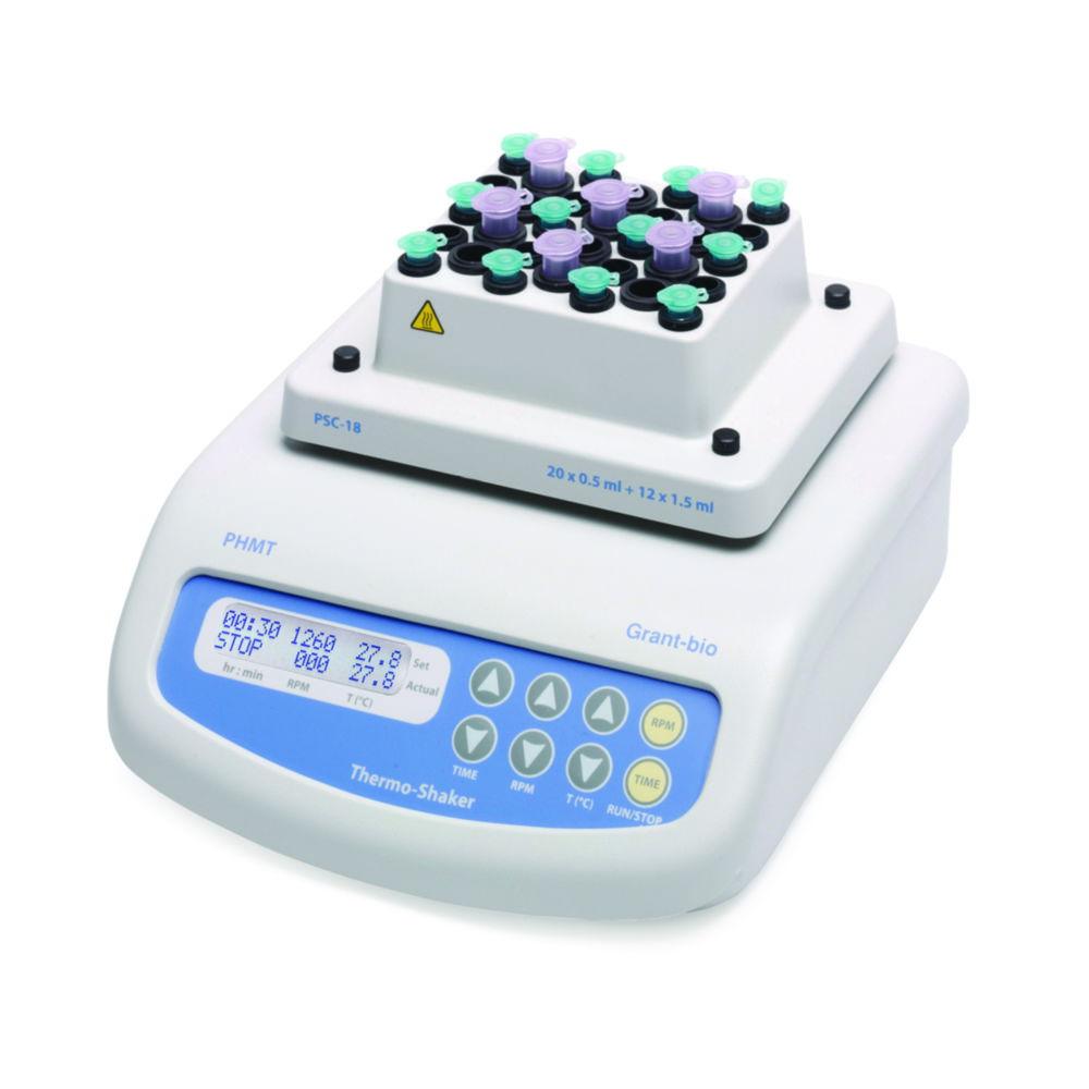 Grant Microtube Thermo Scientific-Shaker PHMT with Block PSC18 for 20 x 0.5 ml and 12 x 1.5 ml, including EU/UK Plug