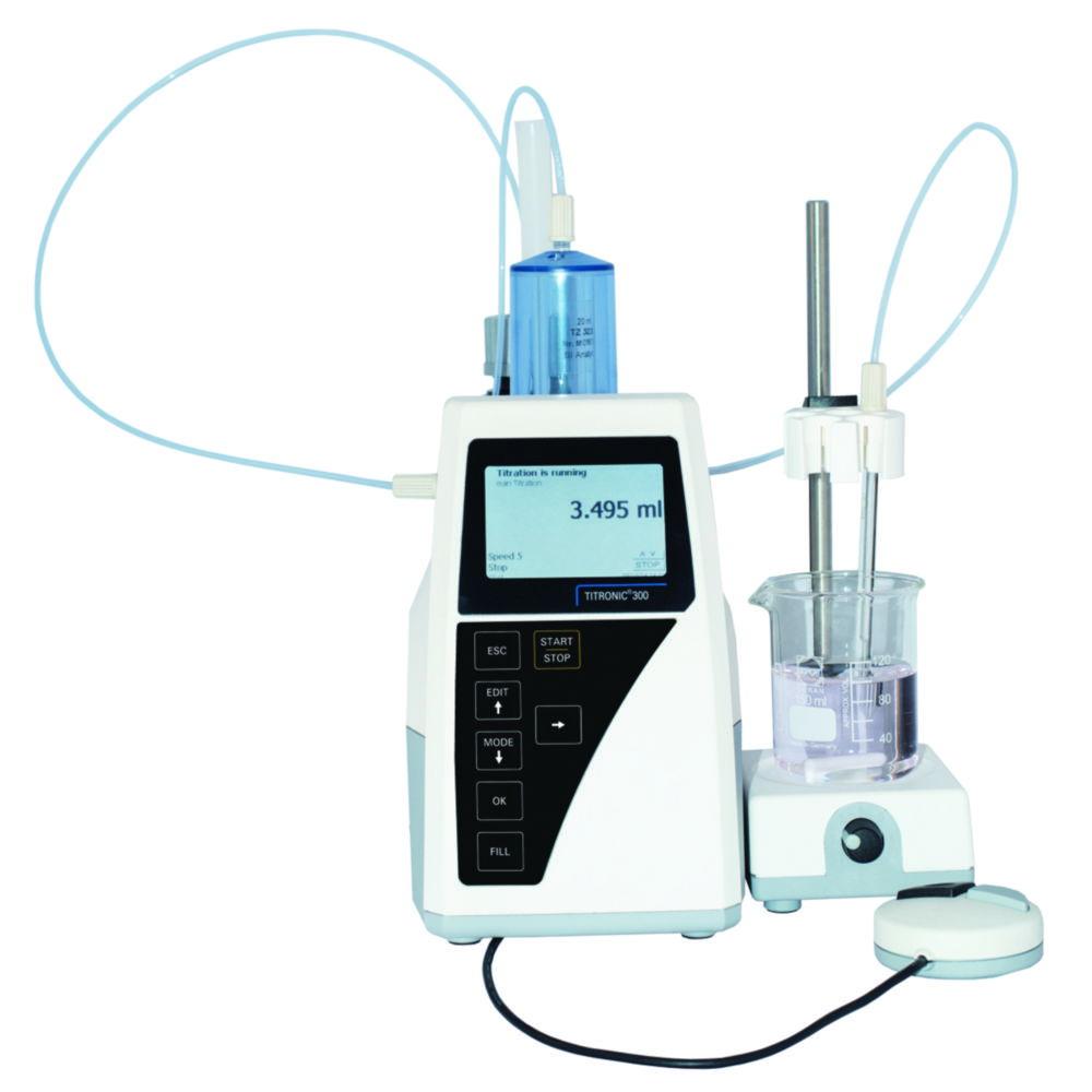 Xylem SI Flask Burette Titronic T 300/20 M1 Base Unit with Dosing Unit 20ml TZ 3130, Hand Controller TZ 3880, Titration Clamp Z 305

