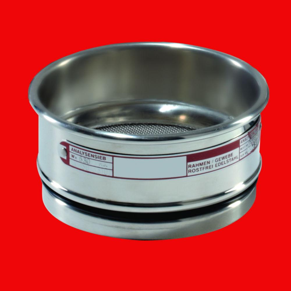 Fritsch Test Sieve, 100 x 40 mm Mesh Size 1.6 mm Stainless Steel, ISO 3310-1

