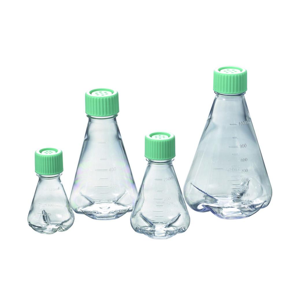 Erlenmeyer Flasks, 1000 ml, sterile, PC, Baffled, Non-treated,Dnase/Rnase free, Non-pyrogenic, pack of 24