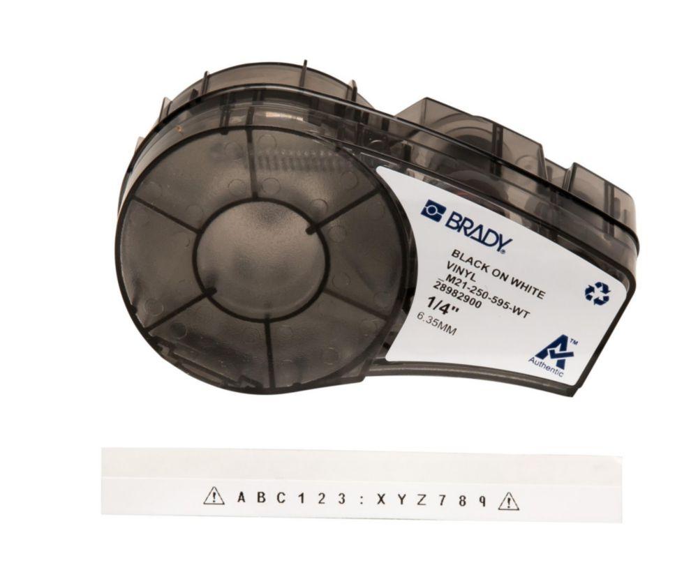 Brady Tape M21-250-595-WT, 6.35 mm x 6.40 m for Portable Printer BMP21-PLUS and BMP21-LAB
