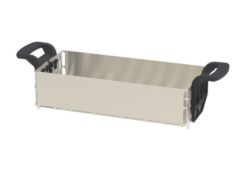 Elma Modular Basket System Made of Stainless Steel with Plastic Handles, Size 10 Basket, Inside Dimensions W/D/H (mm) 155/70/35