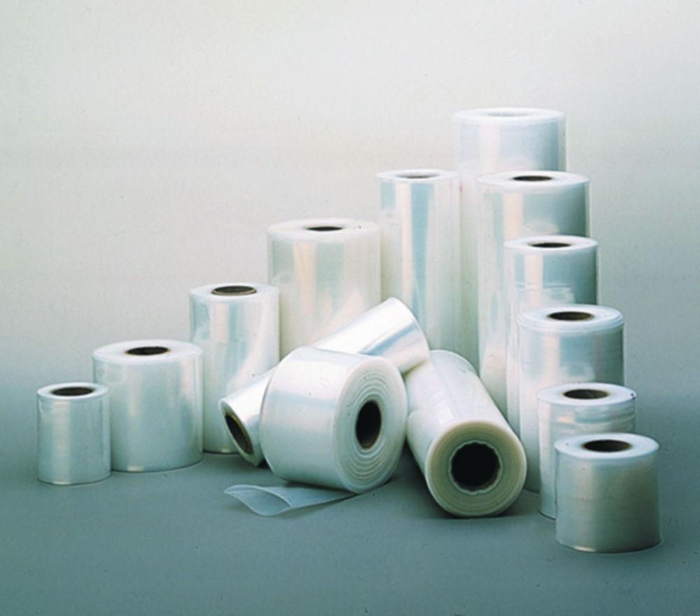 Plastic film 200x0,10 mm tubular, transparent in rolls of 250 m