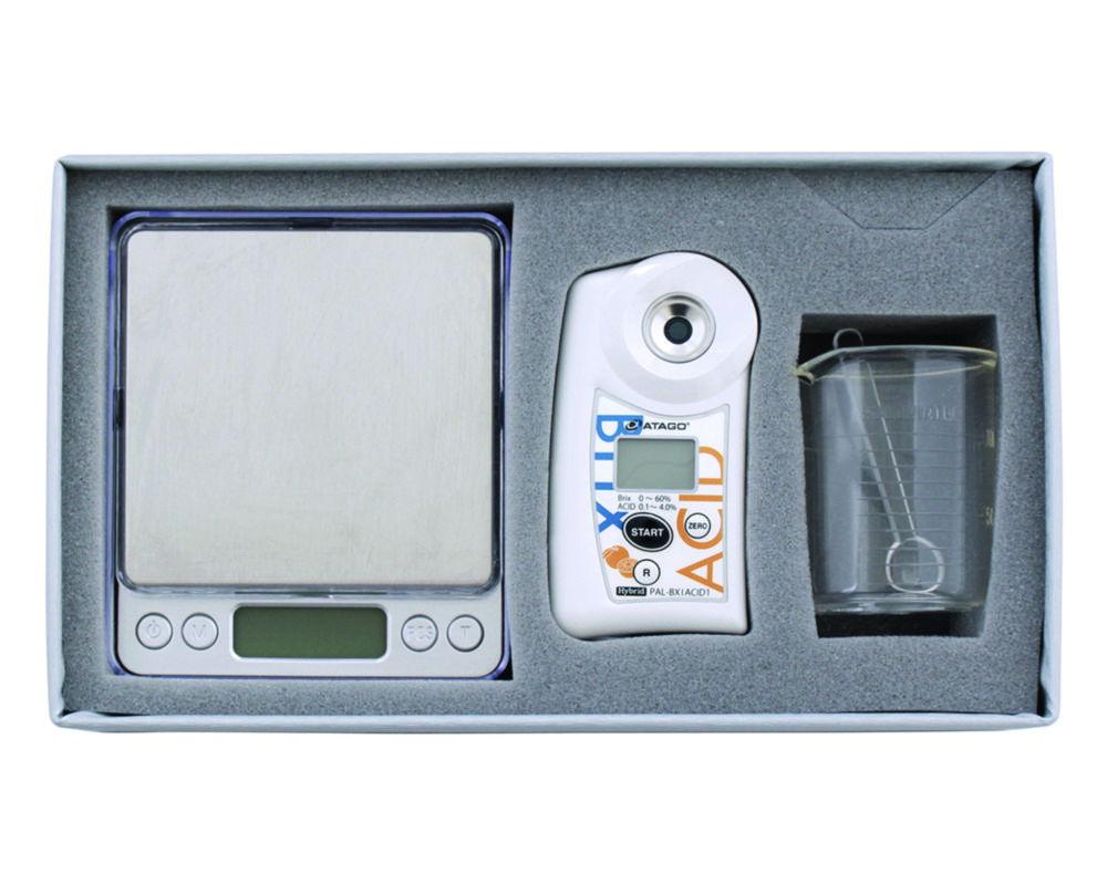 ATAGO Digital Brix Acidity Refractometer (Plum) Master Kit PAL-BX/ACID11, 0.0-60.0% Brix, 0.10-4.00%