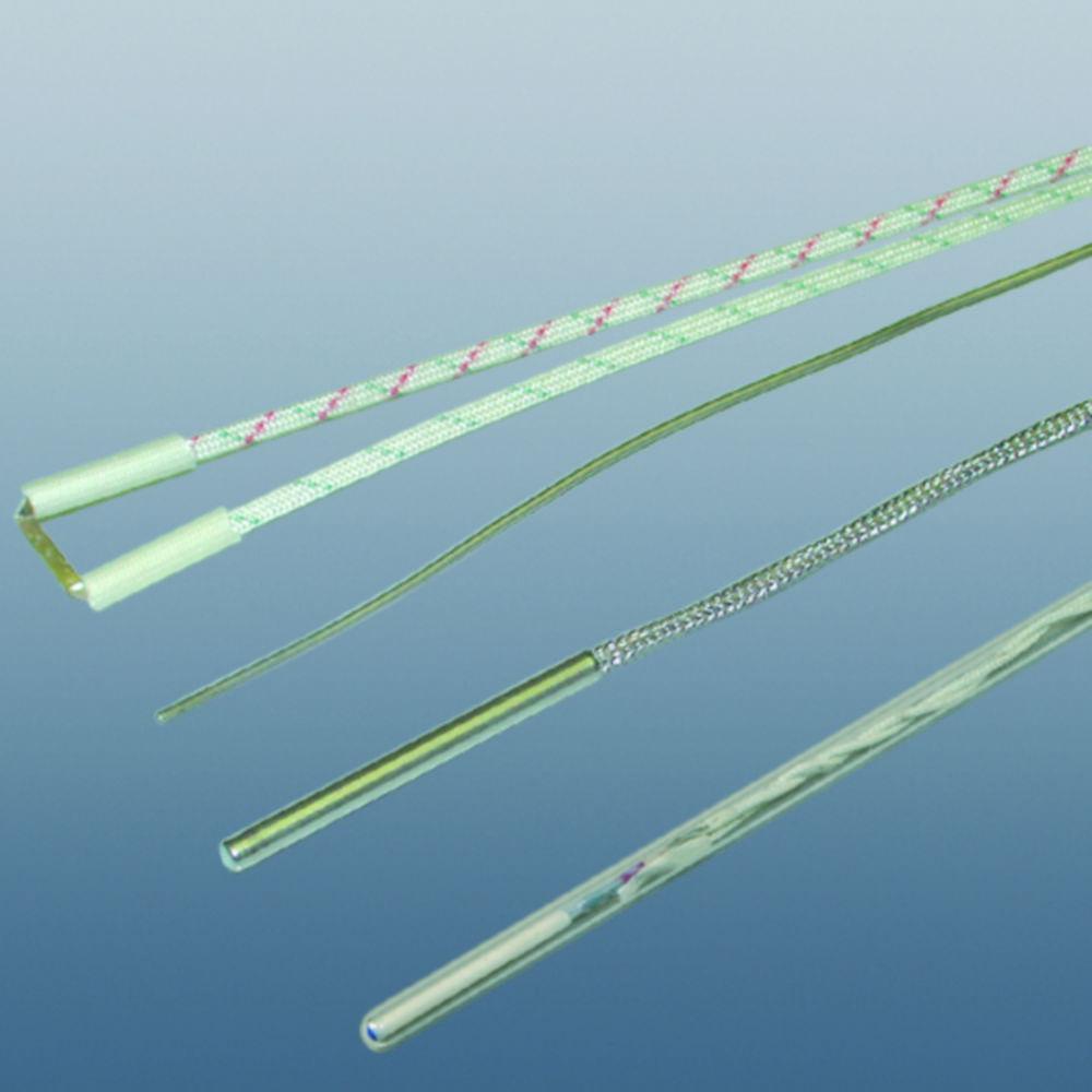 ISOHEAT Temperature Sensor KM-TNF NiCr-Ni Flat Membrane to 400°C, 2.5 x 9.2 x 400 mm, Without Plug