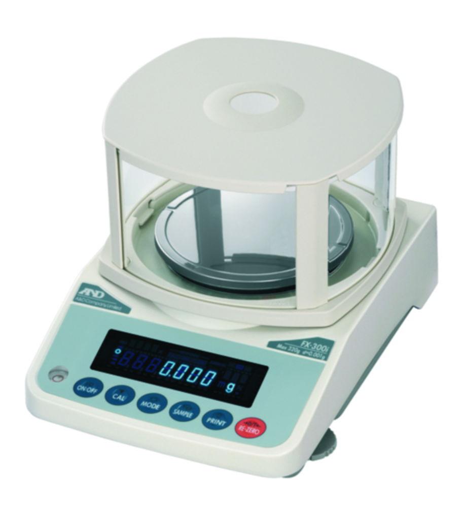 A&D FX-300i Precision Balance, Capacity 320 g / Readability 0.001 g, Calibratable, Weighing Pan 130 mm Ø