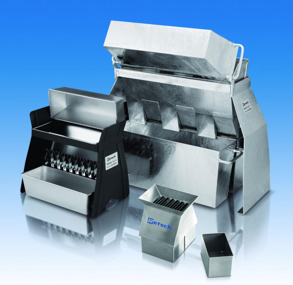 Retsch Riffle Boxes RT 12.5 with 18 Passages 12.5mm including 3 Collecting Receptacles

