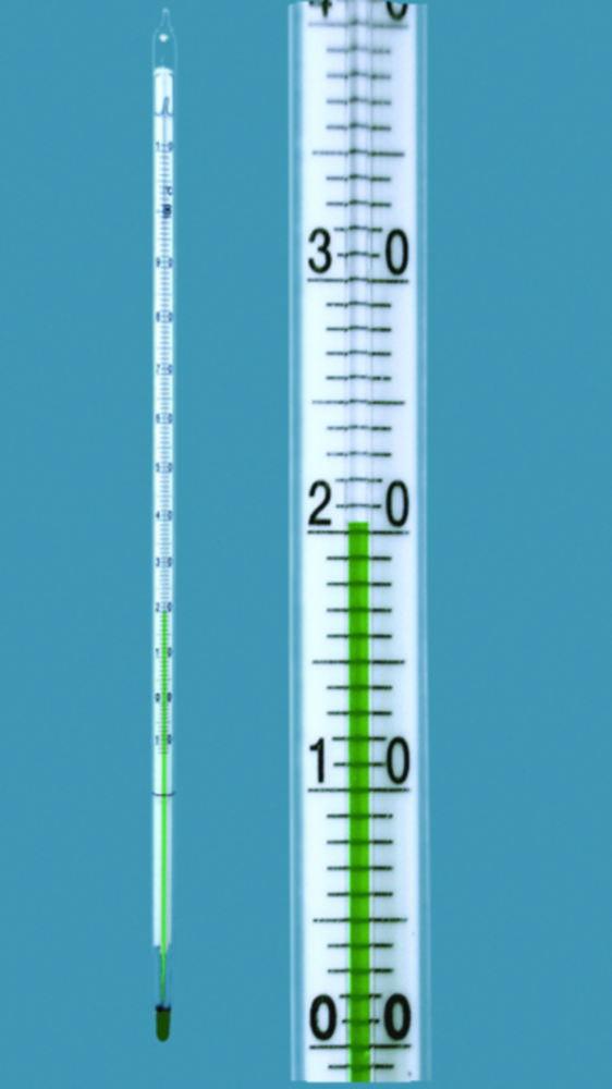 Amarell Thermometers -10...+360°C: 2°C 300x7-8mm, 75mm Submergence environmentaldaily Filled