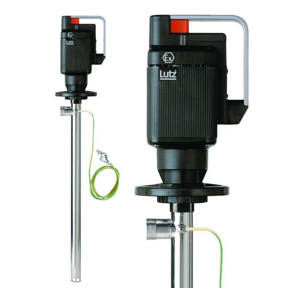 Electrical barrel and container pump "solvent" ex, Niro, depth of immersion 1000 mm, flowrate 95 l / min., 230 v, 500 W, IP 54