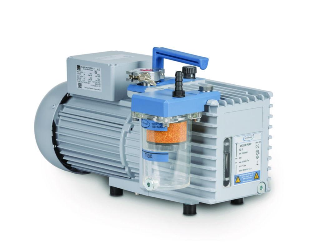 Vacuubrand Rotary Vane Pump RZ 6 Two-Stage, 230 V/50–60 Hz, with Oil Mist Filter FO, CH Mains Cable