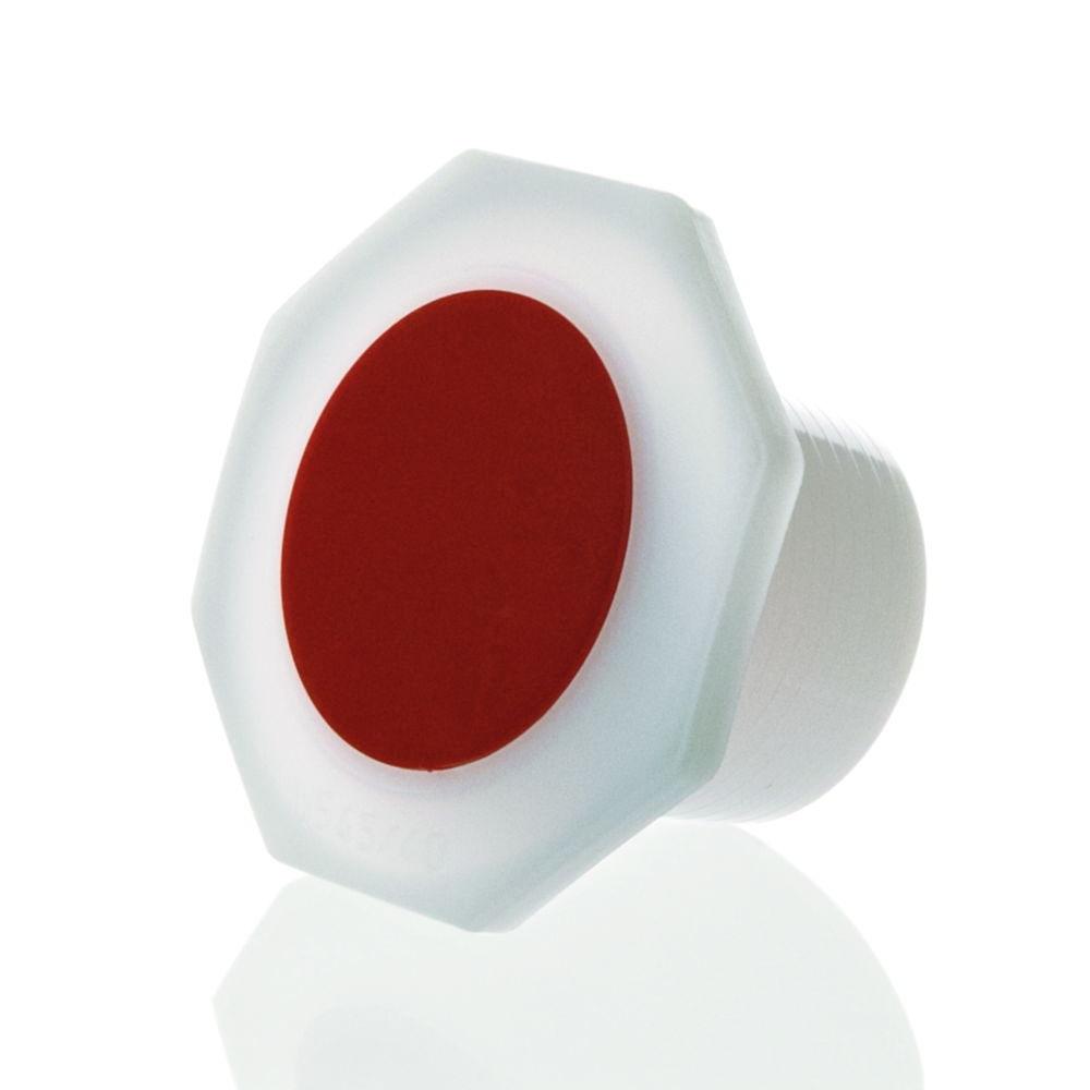 BRAND Cone-Cut Stopper NS 34/35, 8-Point Internal Concave, LDPE with Seal Rings, Pack of 10

