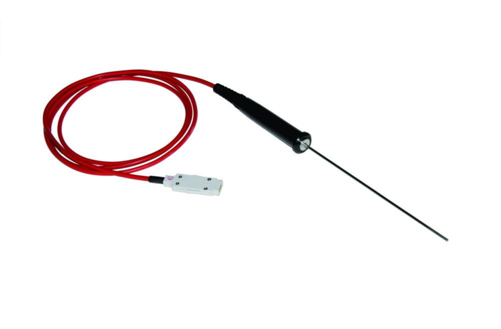 Ludwig Schneider Pt100 Metal Sensor with Handle, Class A, −90 to +350 °C, 300 mm, Ø 3 mm, 5 m Cable
