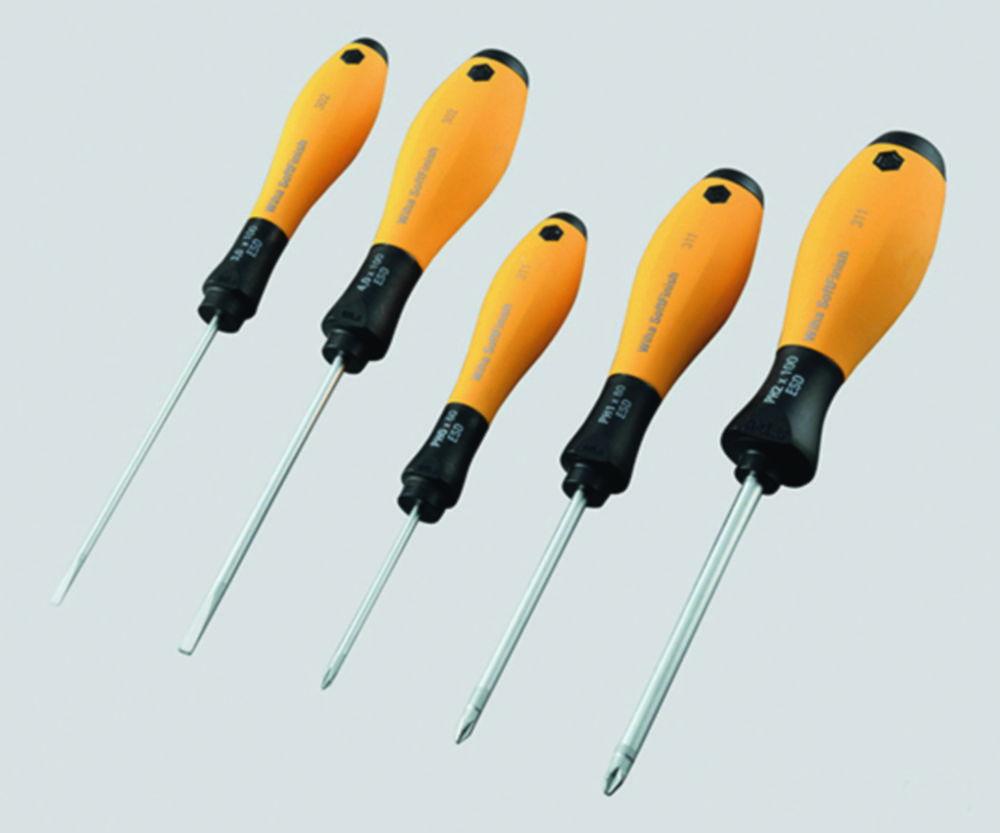 As One ESD Flat-Bladed Screwdriver Soft Finish Antistatic, 302ESDS65

