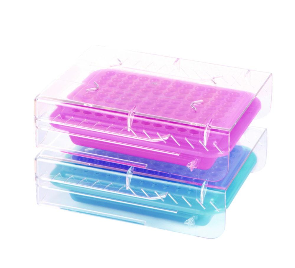Heathrow Scientific PCR Cooler 96-Well – Pink/Purple & Blue/Dark Blue (Pack of 2)