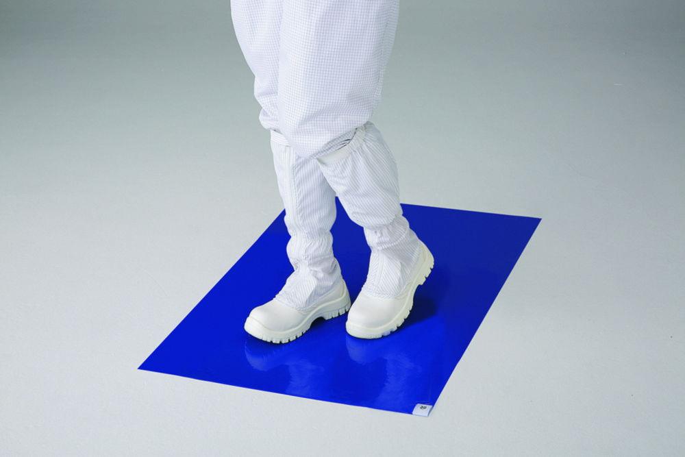 As One ASPURE Antistatic Sticky Mat, Weak Adhesion, 60 Layers, Blue 600 x 1200 mm, Pack of 6 pcs