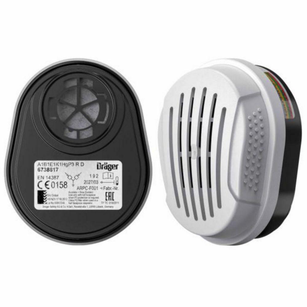 Dräger Combination Filter X-plore Bajonett A1B1E1K1Hg-P3, Pack of 2
