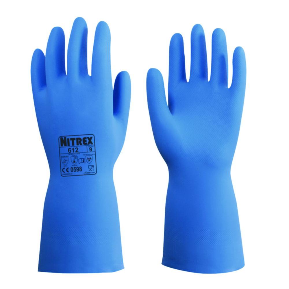 Chemical protective gloves Nitrex 612 XL (10) nitrile, blue, pack of 10 pair