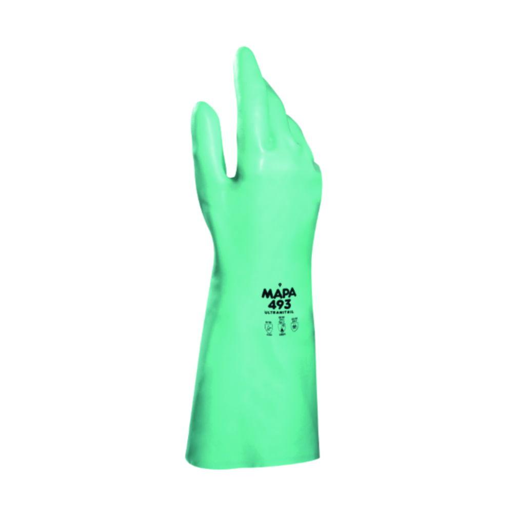 Gloves Ultranitril 493 size 10 - 10.5, nitrile, length 39 cm, pair