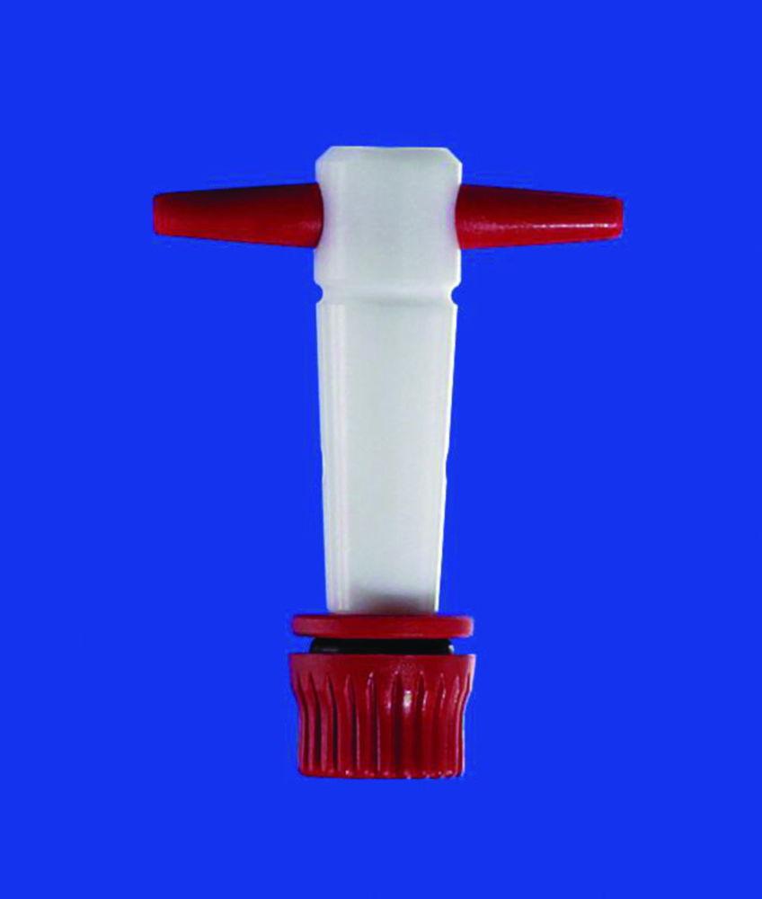 Lenz-Laborglas Stopcocks, Straight Bore with PTFE Plug, NS 18,8 Bore mm 4

