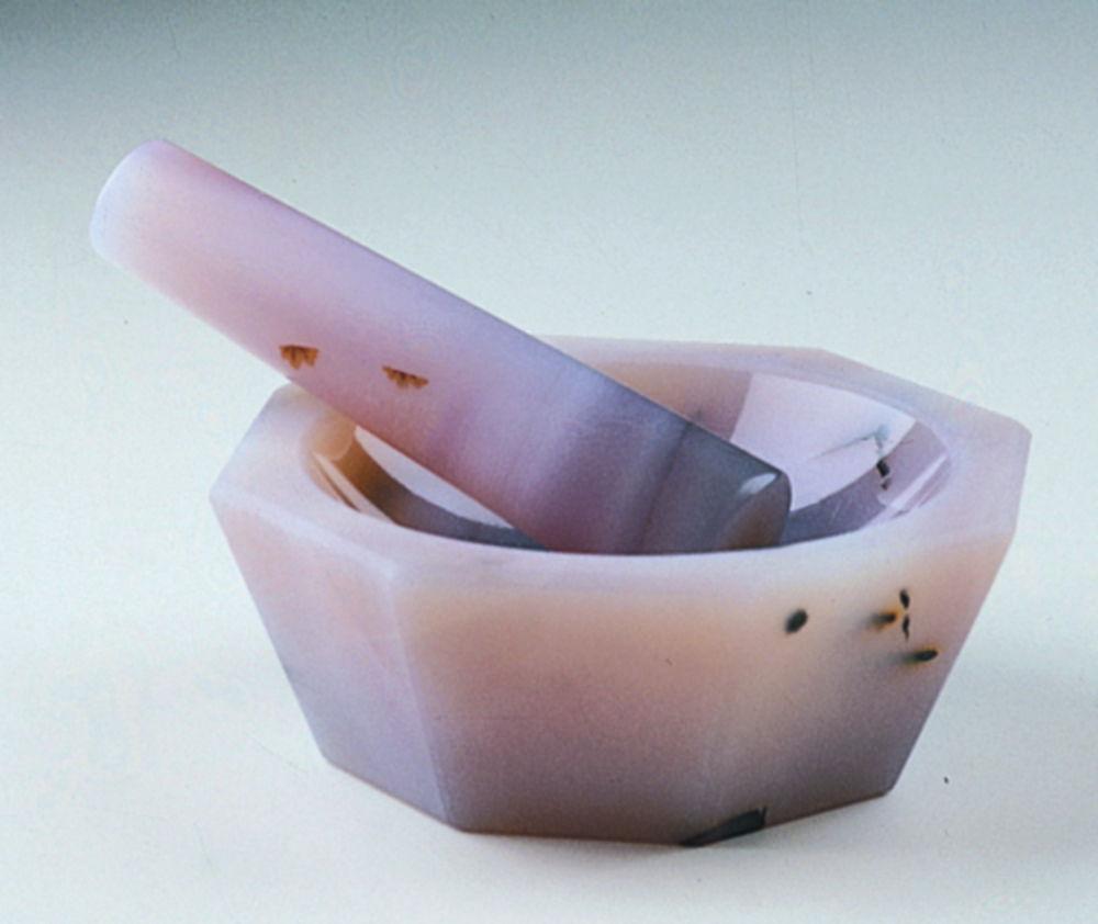 C.Giese Agate Mortar with Pestle – 120 mm Outer Diameter