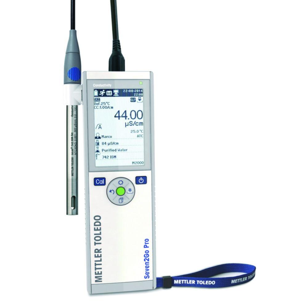 Mettler-Toledo Seven2Go Conductivity S7 USPEP Kit Basic Device with InLab 742 ISM, IP67, and uGo Carry Case