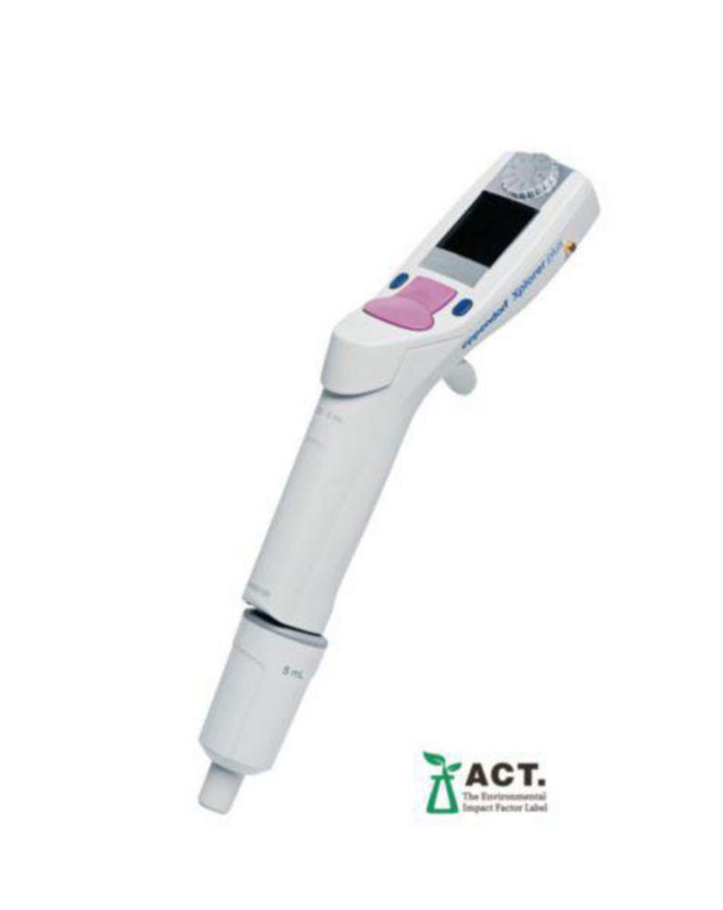 Eppendorf Xplorer Plus 1-Channel Pipette, 0.25-5 mL, Multifunction Rocker, Violet