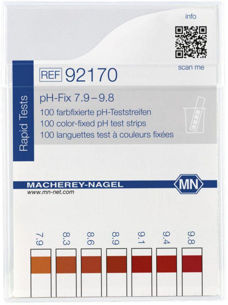 Macherey-Nagel pH-Fix Indicator Strips pH 7.9–9.8, Pack of 100

