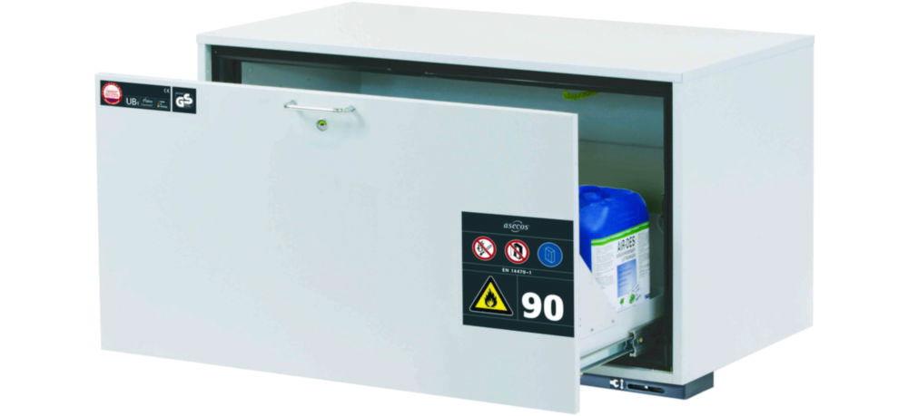 Asecos Safety Base Cupboard Type 90, 1 Drawer, 1 Perforated Metal Plate Insert, 1100 x 570 x 600 mm (WxDxH)