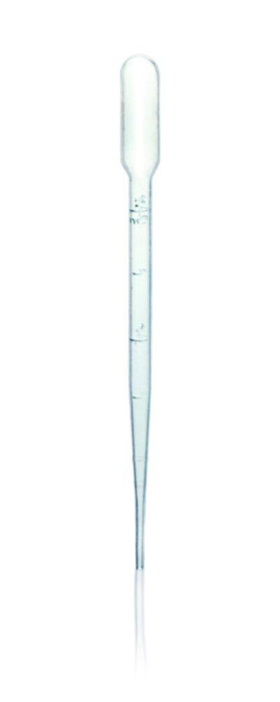 BRAND Pasteur Plast Pipettes 2 mL PlastiBRAND Grad 153 mm Non-Steril PE VE500