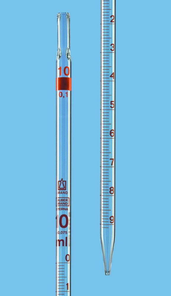 Measuring pipettes,class B,cap. 2 ml : 0,01 ml pack of 12
