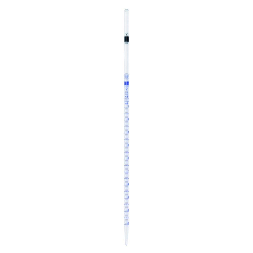 Hirschmann Vol.pipette 10:0.1ml, Kl.AS zero below, blue graduated, KB