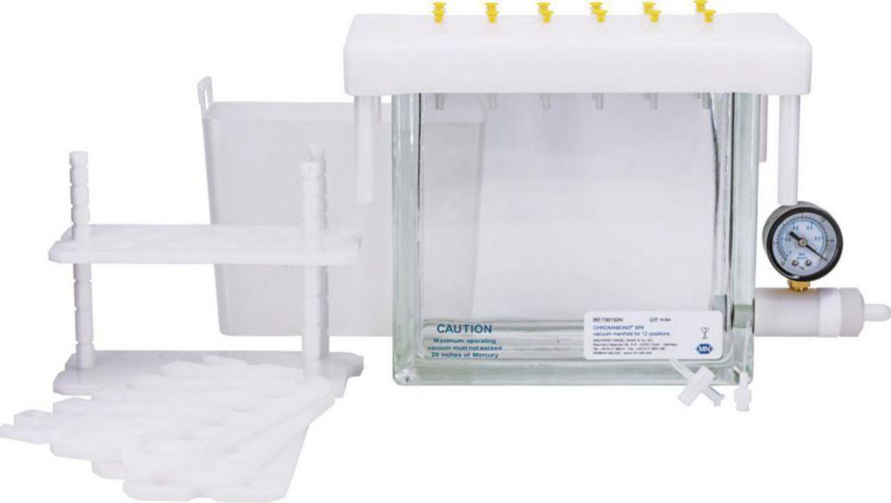Macherey-Nagel Chromabond Vacuum Manifold Complete for 12 Positions Glass Trough with Lid Interchangeable PP Needles

