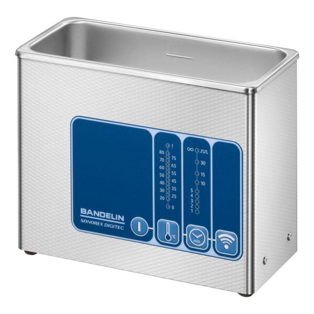 Bandelin Ultrasonic Bath DT 31 H SONOREX DIGITEC, 0.9 Ltr., 240 W with Heating, with GB Plug

