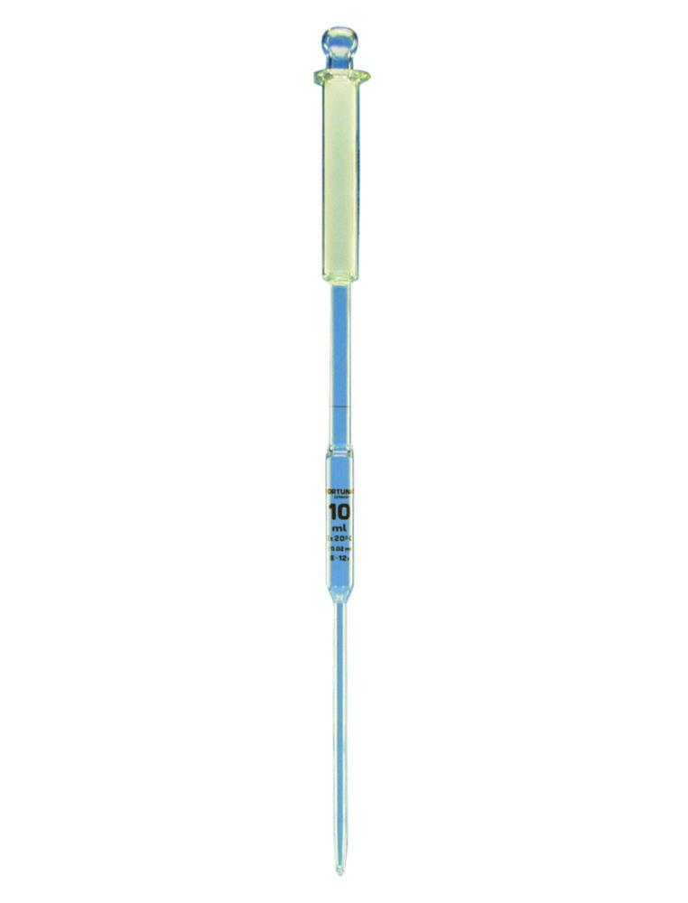 Poulten & Graf Volumetric Pipet Class A with Suction Piston Cap, 20 ml