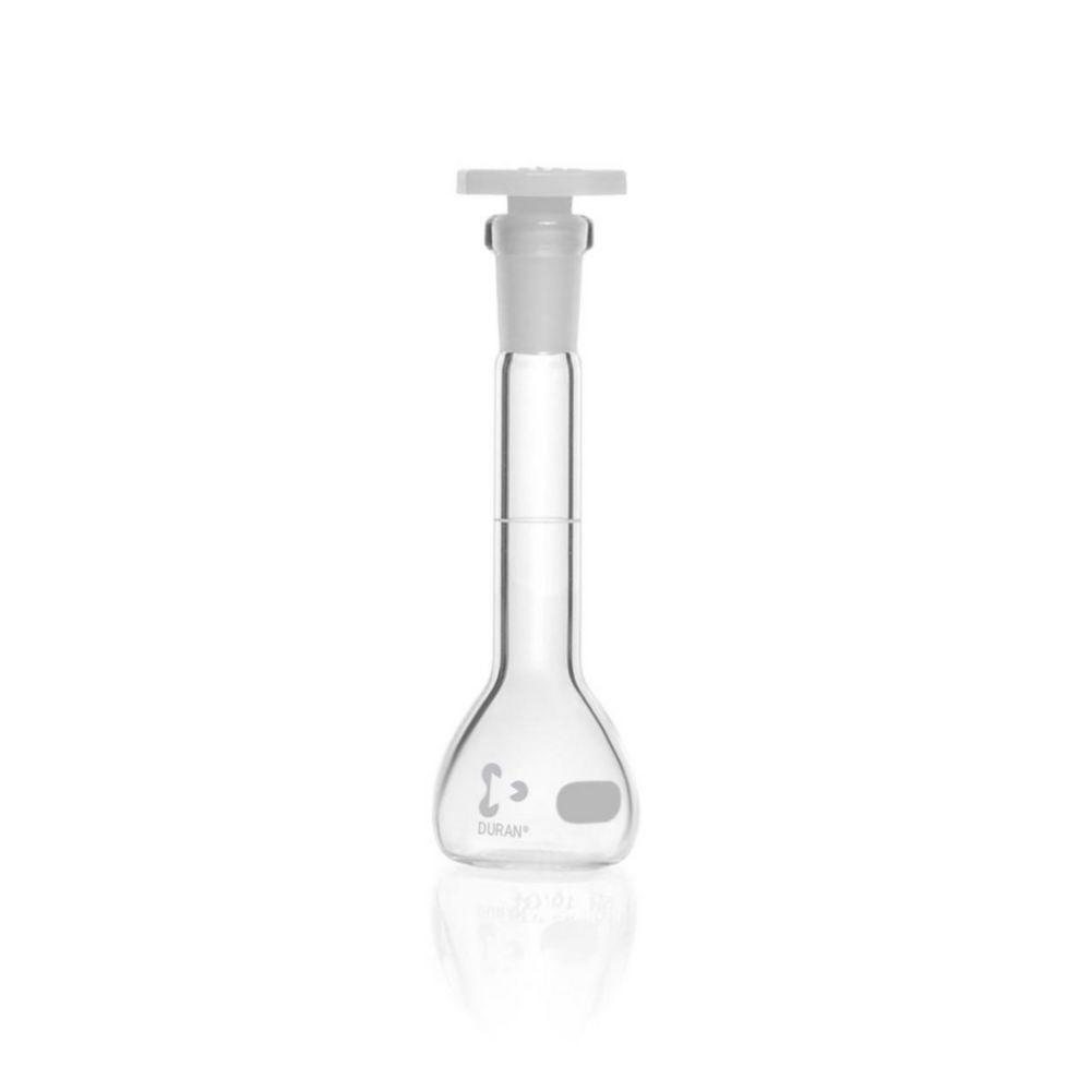 DWK Duran Volumetric Flask 5 mL with One Graduation Mark, Polyethylene Stopper, NS 7/16


