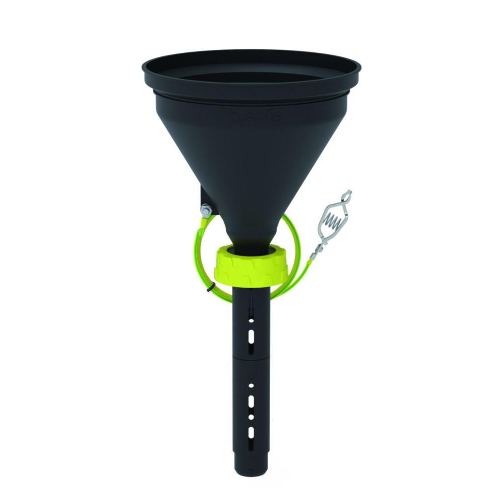Bohlender b.safe Funnel 180 S 60 – Ø 180 mm, Black, with Lance, Static‑Dissipative PE‑EX