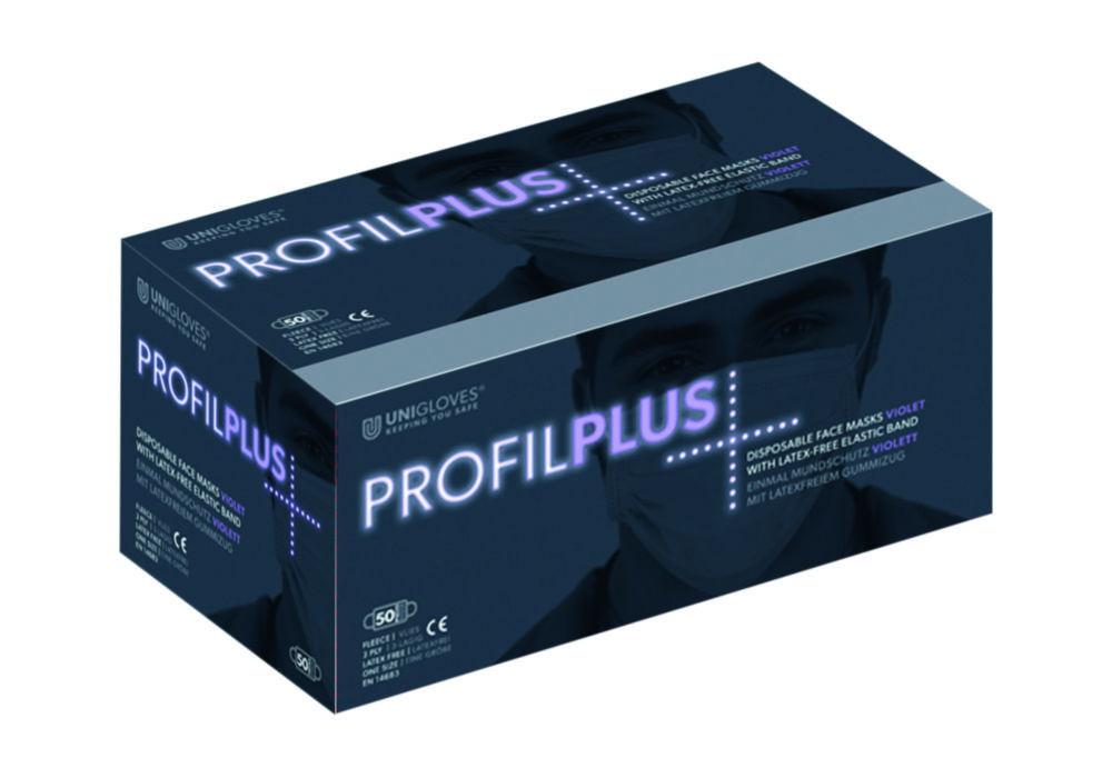 Unigloves OP Mouthguard Profile Plus Violet Fleece Ear Loop Round, Pack of 50

