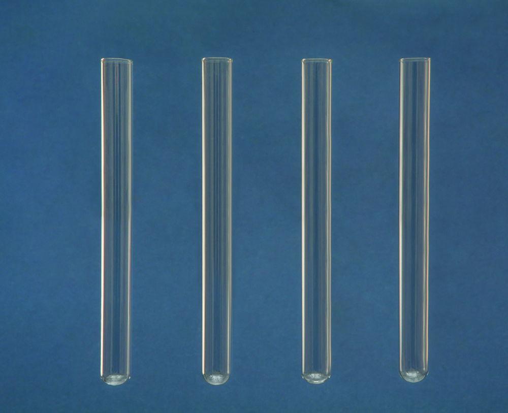 Hecht Test Tubes, Soda Glass, Without Rim, 12 x 100 mm, Pack of 100

