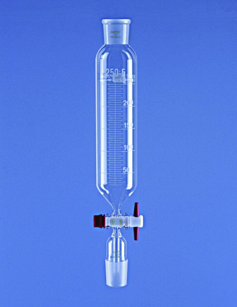 Lenz-Laborglas Dropping Funnels, Cylindrical, Cap. ml 25, Socket/Cone NS 14/23, Cap. 5000
