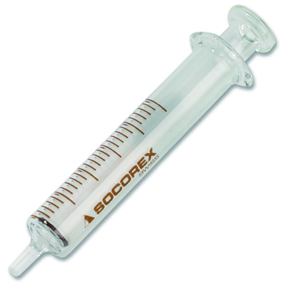 SOCOREX Dosys™ 155 All-Glass Syringe (2 mL), Graduated, Autoclavable, Luer Metal Adapter, Pack of 3


