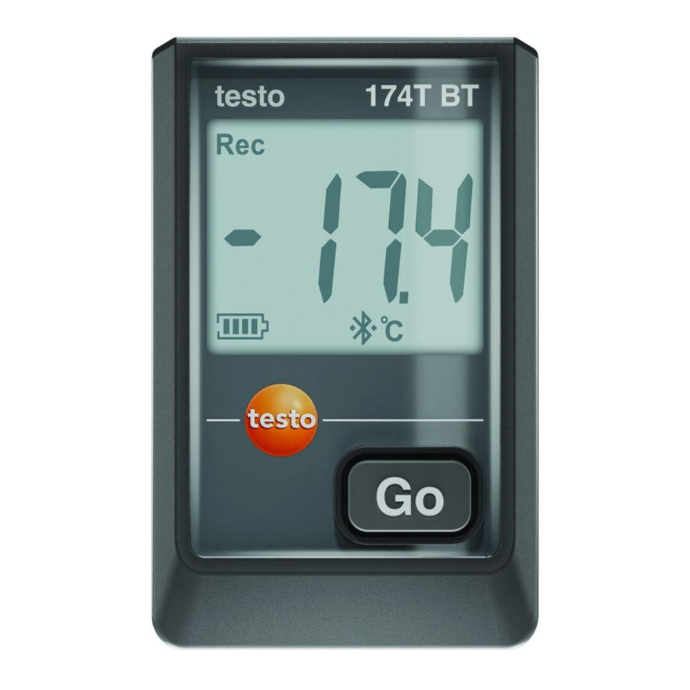 Testo Mini Temperature Data Logger 174 T BT with Bluetooth and Mobile App (Black)